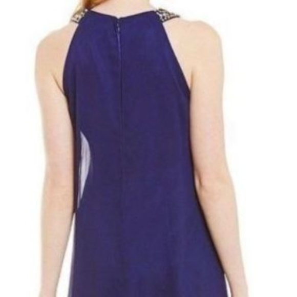 Vince Camuto Jeweled Halter Tiered Dress - Picture 2 of 3